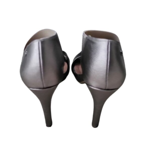 Simply Vera Womenβs Heels Dress Shoes Metallic Pewter - Size 9 - Picture 4 of 12
